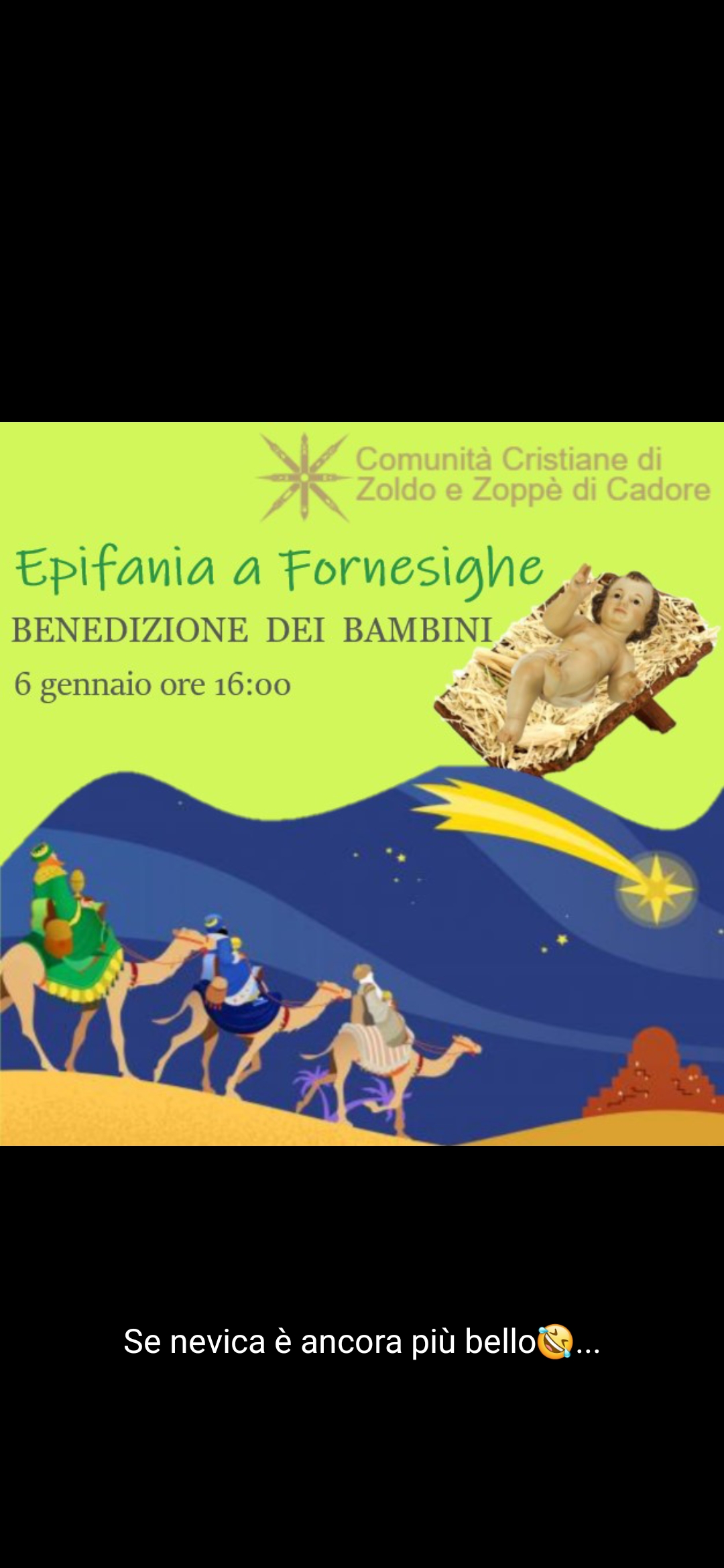 Benedizione dei bambini - Comunità Cristiane di Zoldo e Zoppè di Cadore