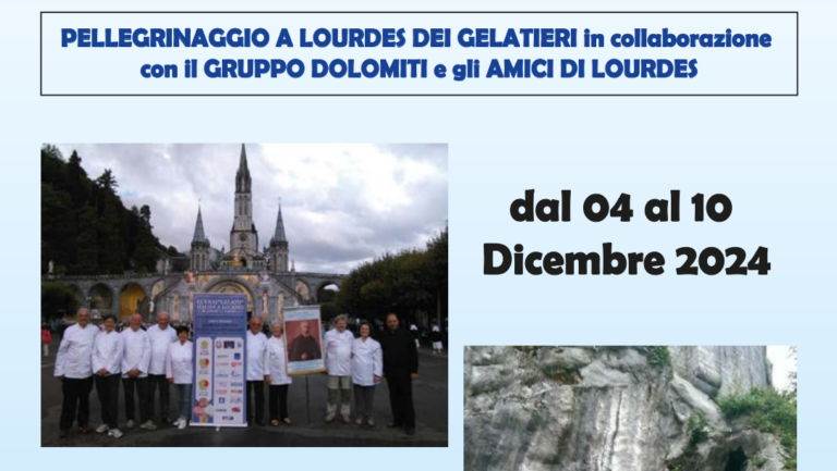 A Lourdes con i gelatieri